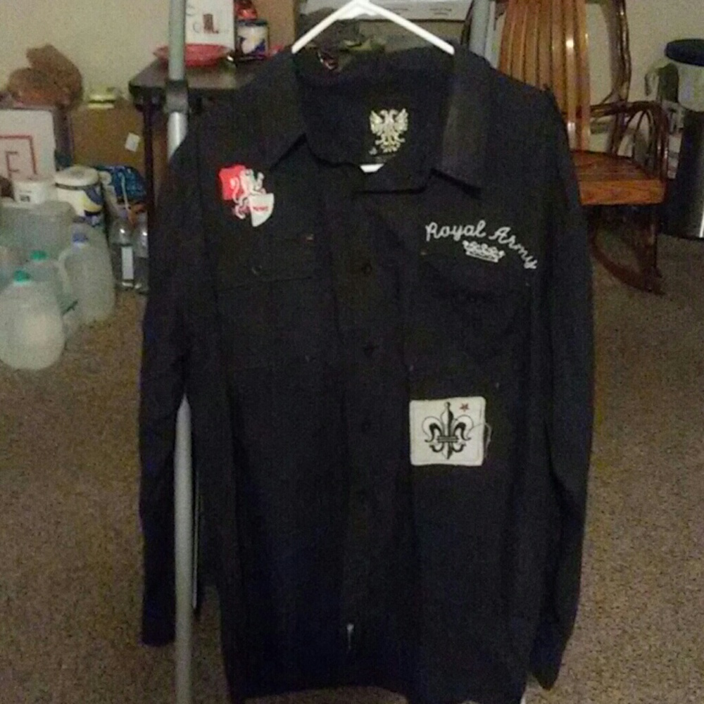 All black royal army.long sleeve shirt